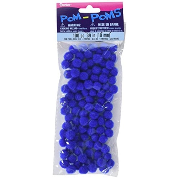 Buy Darice Pom Poms .25″ 100/Pkg-Royal Blue Online in UAE