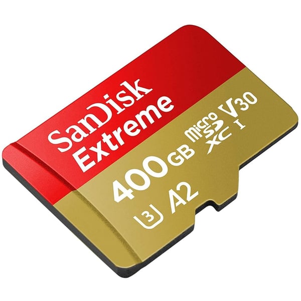 Sandisk Extreme Micro SDXC Memory Card 400GB Red and Brown SDSQXA1-400G-GN6MN