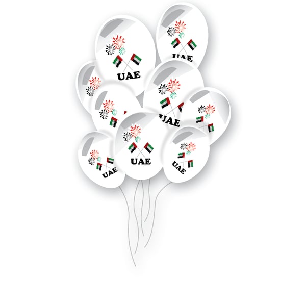 Uae Balloons 15pcs Per Pk