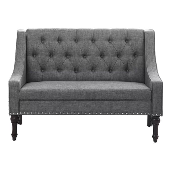 Christiansburg Tufted Loveseat in Grey Color