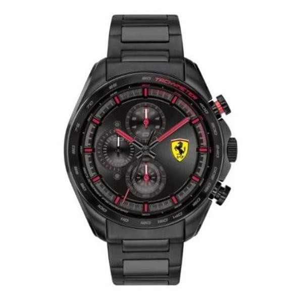 Scuderia Ferrari Speedracer Quartz Black Stainless Steel Watch For Men 830654