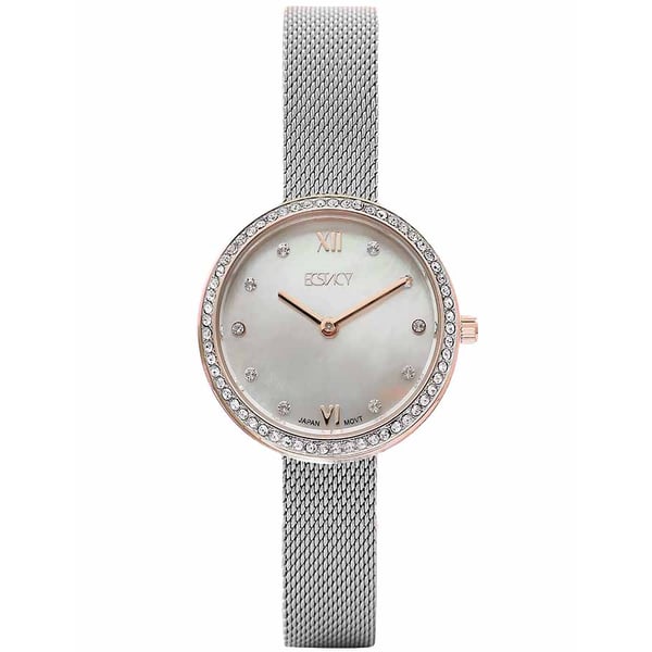 Ecstacy Women's Analog White Dial Watch - E20506-kmsm