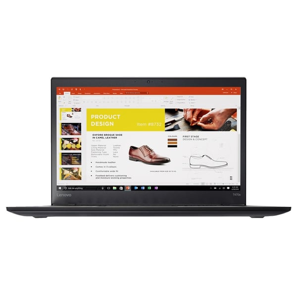 Lenovo Thinkpad T470S 20HF001JAD Laptop Corei5 2.5GHz 8GB 256GB SSD Shared Win10 Pro 14inchFHD