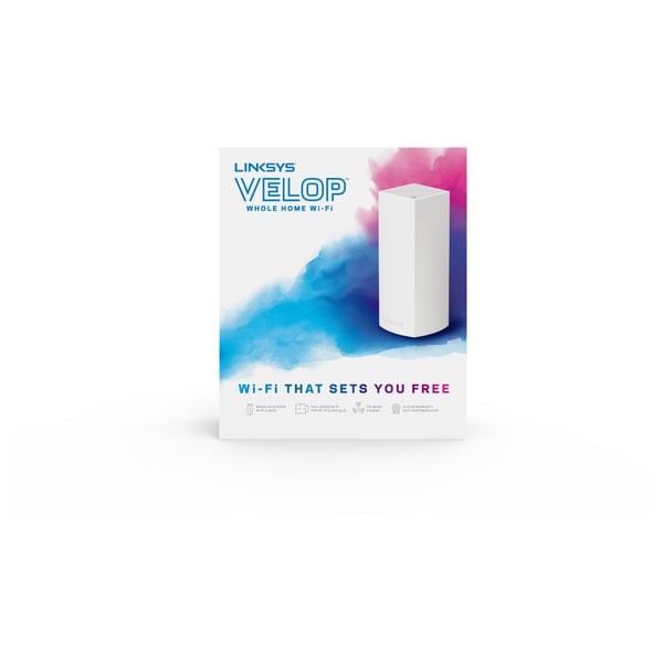Linksys WHW0301-UK Velop Tri-Band AC2200 Whole Home Wi-Fi Mesh System, Router Replacement for Home Network - White, Pack of 1 Linksys WHW0301-UK Velop Tri-Band AC2200 Whole Home Wi-Fi Mesh System, Router Replacement for Home Network - White, Pack of 1