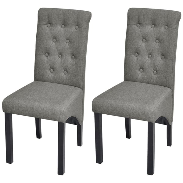 Dark grey upholstered dining clearance chairs