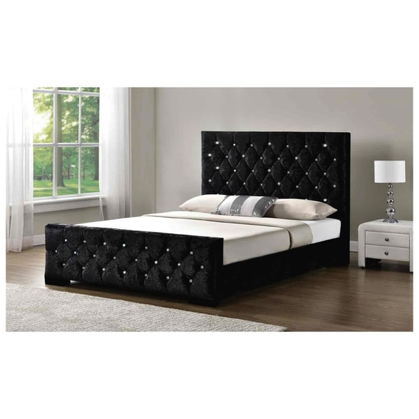 Arya Bedframe Queen Bed without Mattress Black Arya Bedframe Queen Bed without Mattress Black