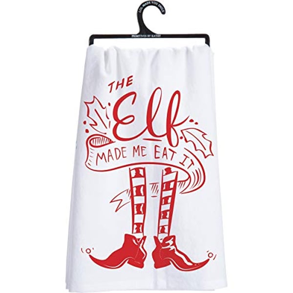 Primitives By Kathy Lol Smile Holiday Dish Towel, 28