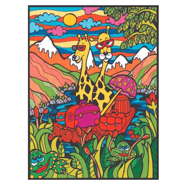 Colorvelvet L39 Giraffes Large Colouring Kit