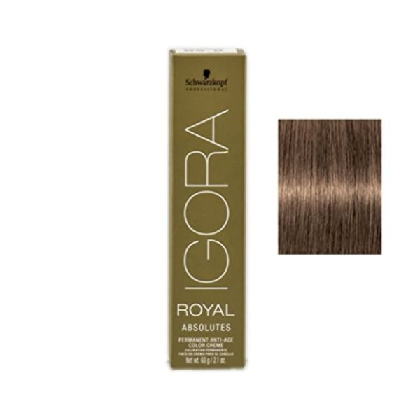 Schwarzkopf Professional Igora Royal Absolutes Hair Color, 7-50, Medium Blonde Gold Natural, 2. Ounce