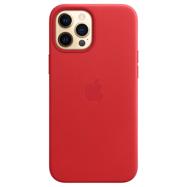 Apple iPhone 12 Pro Max Leather Case with MagSafe - (PRODUCT)RED Apple iPhone 12 Pro Max Leather Case with MagSafe - (PRODUCT)RED