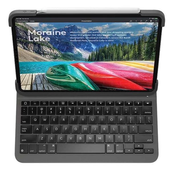 Logitech 920009153 Slim Folio Case With Keyboard Black For iPad Pro 12.9 Logitech 920009153 Slim Folio Case With Keyboard Black For iPad Pro 12.9