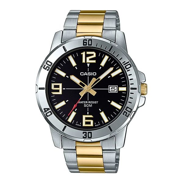 Casio Enticer Two Tone Stainless Steel Men Watch MTP-VD01SG-1BVDF Casio Enticer Two Tone Stainless Steel Men Watch MTP-VD01SG-1BVDF