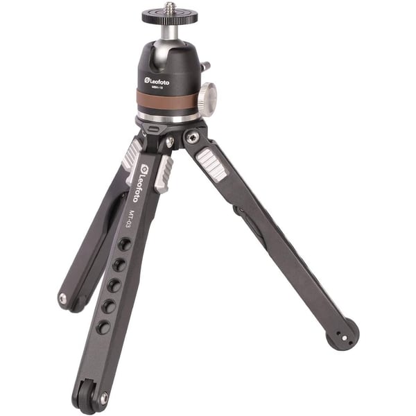 Leofoto Mt-03 +mbh-19 Spider Folding Table Mini Tripod W/bag