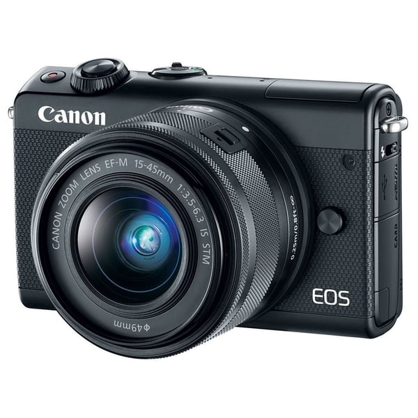 Canon EOS M100 Mirrorless Digital Camera Body Black With EF-M15-45 IS STM Lens Canon EOS M100 Mirrorless Digital Camera Body Black With EF-M15-45 IS STM Lens