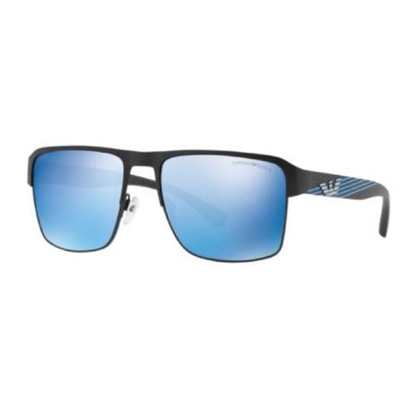 Buy Emporio Armani matt Black Metal Men Sunglasses EA 2066 300155