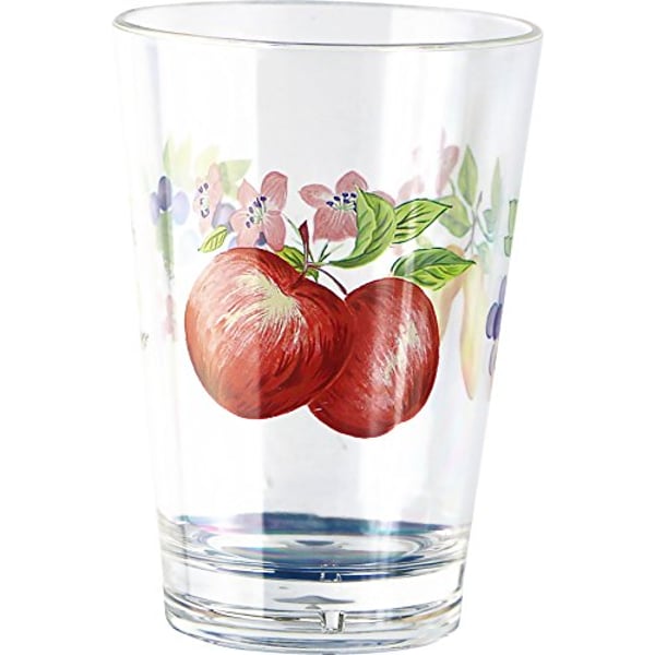 Corelle Coordinates By Reston Lloyd Chutney Acrylic Juice Glasses, 8-Ounce, Set Of 6