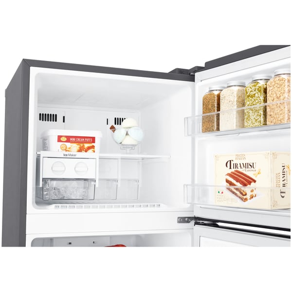 LG Top Mount Refrigerator 333 Litres GNB402SQCB, Multi Air Flow, Pull-out Tray, Big Size Veggie Box LG Top Mount Refrigerator 333 Litres GNB402SQCB, Multi Air Flow, Pull-out Tray, Big Size Veggie Box