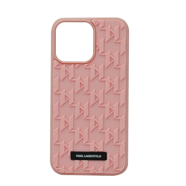 Karl Lagerfeld Hard Case 3D Monogram Sleeve Cover for Apple iPhone 14 Pro  Max Pink