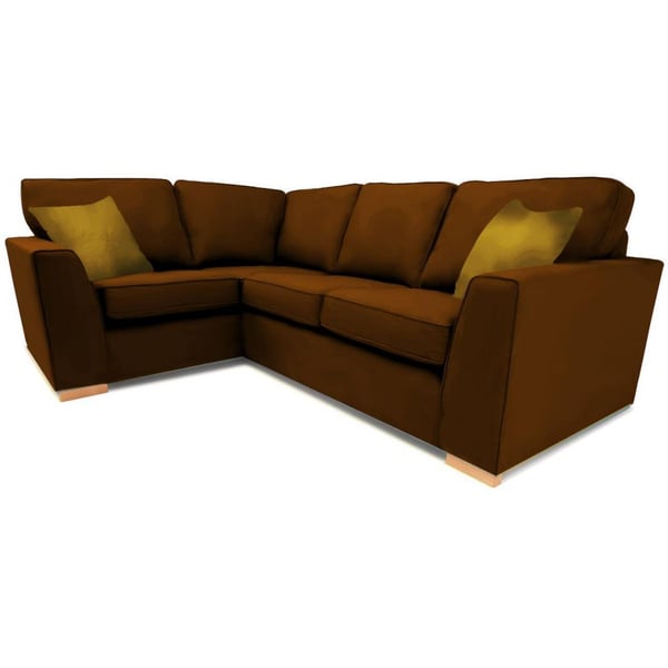 Galaxy Design Calypso Corner Sofa Wood & Velvet