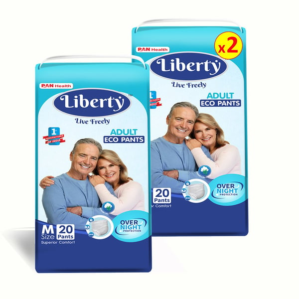 Buy Liberty Eco Adult Diaper Pants, Medium 40's Pack (2 Pack x 20