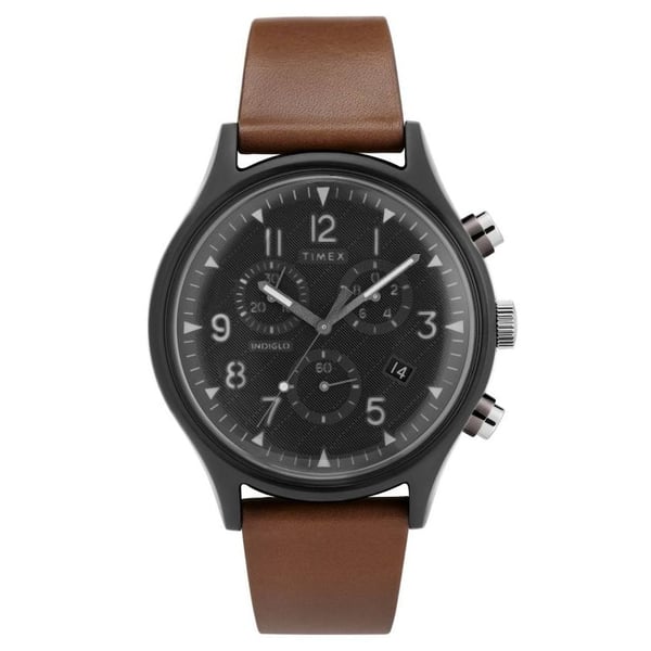 Timex TW2T29600 MK1 Supernova Quartz Brown Leather Watch Men