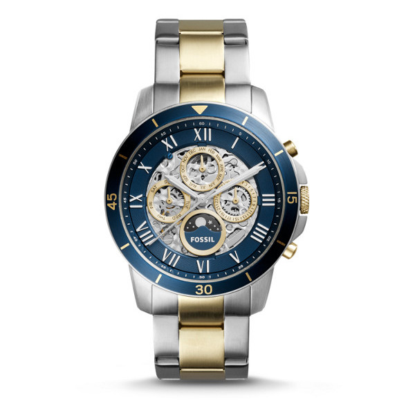 Fossil Grant Sport Automatic Two Tone Stainless Steel Watch For Men