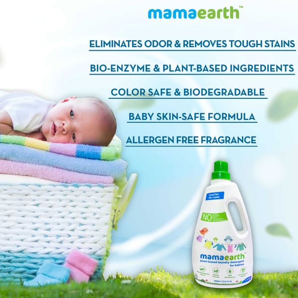 Mamaearth Plant Based Laundry Detergent, 1000ml