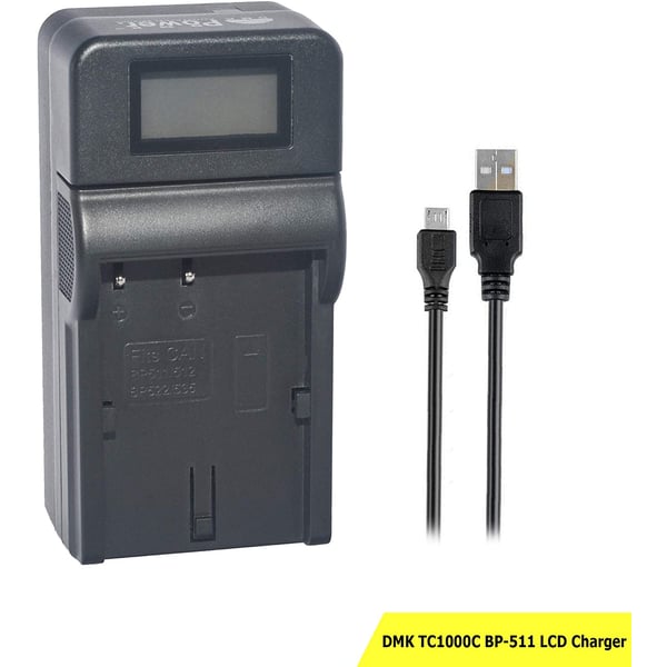 Dmk Power Bp-511 Bp-511a Tc1000 Lcd Charger For Canon Eos 5d 50d 40d 20d 30d 10d Digital Rebel 1d D60 300d D30 Kiss Powershot G5 Pro 1 G2 G3 G6 G1 Pro90 Is Optura 20 200mc 100mc
