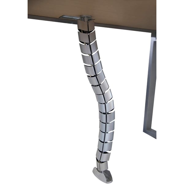 Mahmayi Ergo Cable Management Snake - Cable organiser - ABS Material - Coated with Silver Powder - Desk Cable Management - Modern Style Mahmayi Ergo Cable Management Snake - Cable organiser - ABS Material - Coated with Silver Powder - Desk Cable Management - Modern Style