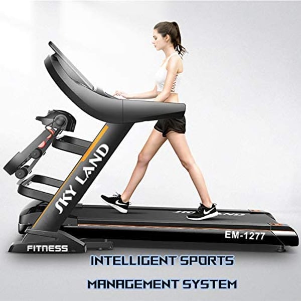 Skyland EM-1277 Automatic Foldable Treadmill with massager 5.5 HP Peak Motor Skyland EM-1277 Automatic Foldable Treadmill with massager 5.5 HP Peak Motor
