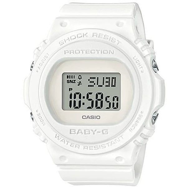Casio BGD-570-7 Baby G White Resin Digital Watch Women Casio BGD-570-7 Baby G White Resin Digital Watch Women