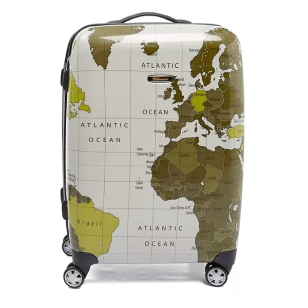 Eminent Map Spinner Trolley Luggage Bag Grey 28inch - KF3228GRY Eminent Map Spinner Trolley Luggage Bag Grey 28inch - KF3228GRY