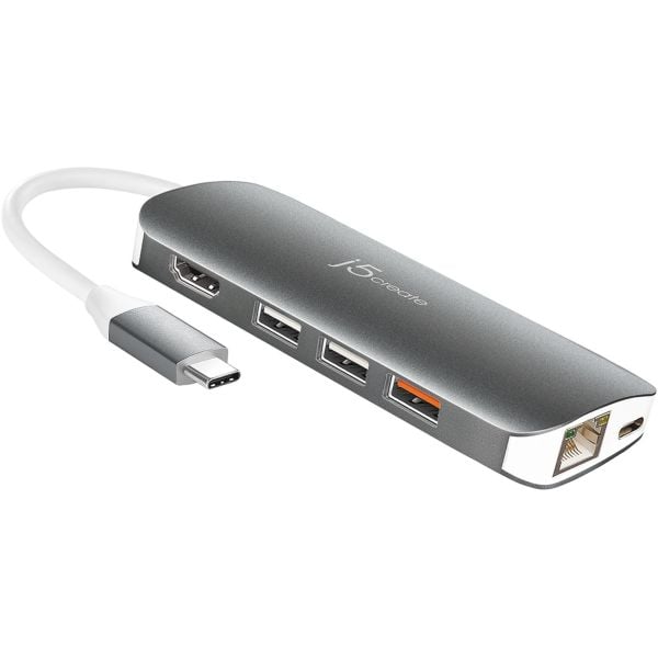 J5 Create JCD384 USB-C 10-in-1 Multi Adapter