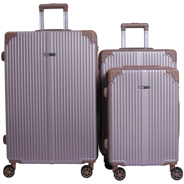 Para John 4 Wheels Luggage Travel Trolley Set 3pcs(20+24+28 Inches) Rose Gold Para John 4 Wheels Luggage Travel Trolley Set 3pcs(20+24+28 Inches) Rose Gold