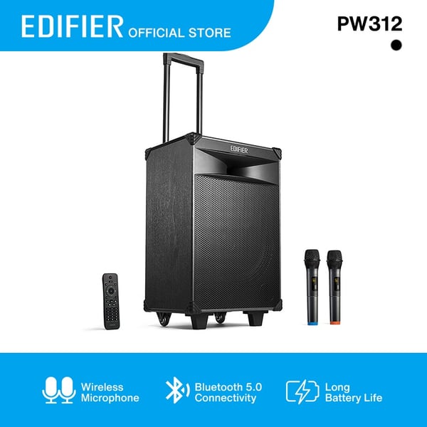 Edifier PW312 SL GRY Bluetooth Trolley Speaker Silver Gray