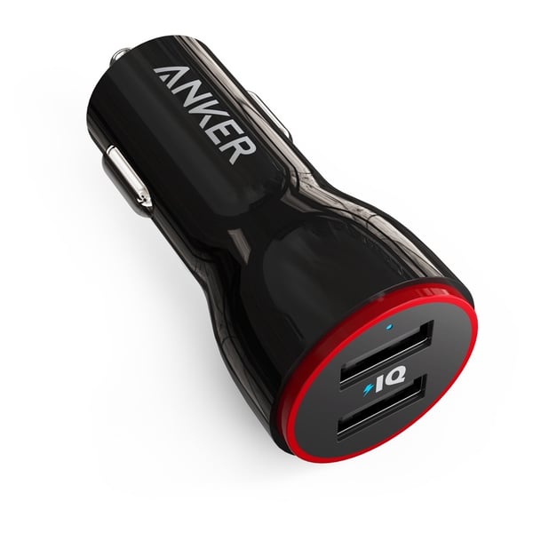 Anker Powerdrive 2 Dual USB Car Charger Black Anker Powerdrive 2 Dual USB Car Charger Black