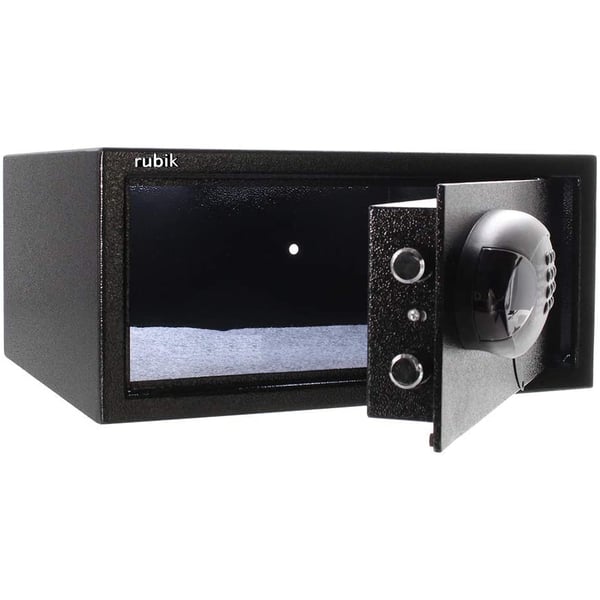 Safe Box For Home And Hotels With Lcd Auto Digital Panel And Key (42x20x37cm) Black