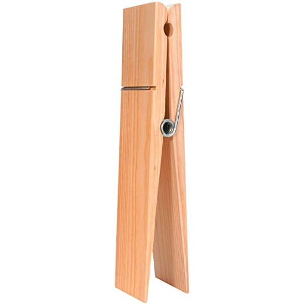 Darice Super Jumbo Wood, 12 Tall - Huge Clothespin For Crafting And Decorating, Holds Papers Or Photos, Customize With Paint Or Stain To Match Home D Cor Darice Super Jumbo Wood, 12 Tall - Huge Clothespin For Crafting And Decorating, Holds Papers Or Photos, Customize With Paint Or Stain To Match Home D Cor