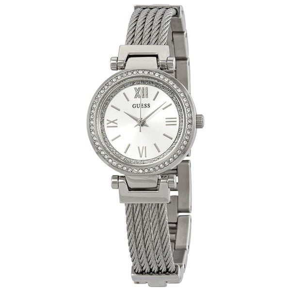 Guess Mini Soho Silver Stainless Steel Analog Watch For Women W1009L1