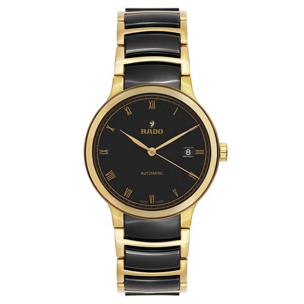Rado Centrix Black/Gold Stainless Steel Men Watch R30079152