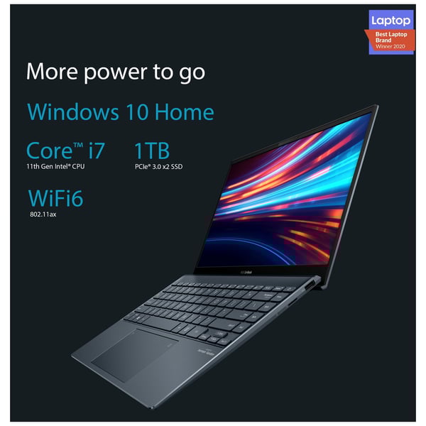 Asus Zenbook 13 OLED UX325EA-OLED001T Laptop – Core i7 2.8GHz 16GB 1TB Win10 13.3inch OLED FHD Grey English/Arabic Keyboard Asus Zenbook 13 OLED UX325EA-OLED001T Laptop – Core i7 2.8GHz 16GB 1TB Win10 13.3inch OLED FHD Grey English/Arabic Keyboard