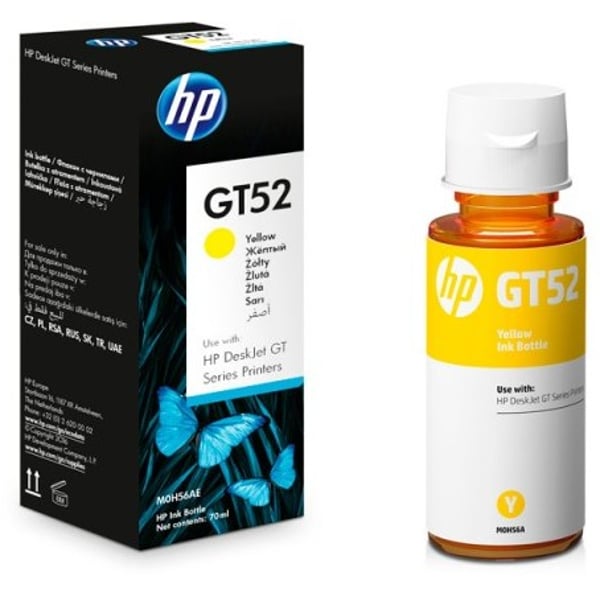 HP GT52 M0H56AE Yellow Original Ink Bottle HP GT52 M0H56AE Yellow Original Ink Bottle