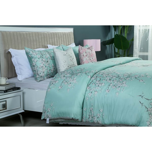 Buy Zuri 5pcs Comforter Set Cherry 260x260cm Online in UAE Sharaf DG