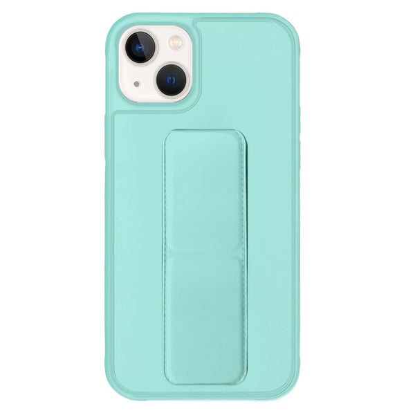 Margoun case for iPhone 14 Max with Hand Grip Foldable Magnetic Kickstand Wrist Strap Finger Grip Cover 6.7 inch Mint Green