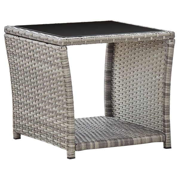 Grey rattan sale coffee table