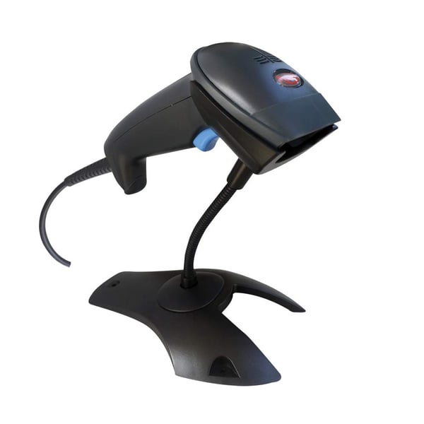 Pegasus PS-1146 Wired 1D Barcode Scanner With Stand-Black-New-USB Pegasus PS-1146 Wired 1D Barcode Scanner With Stand-Black-New-USB