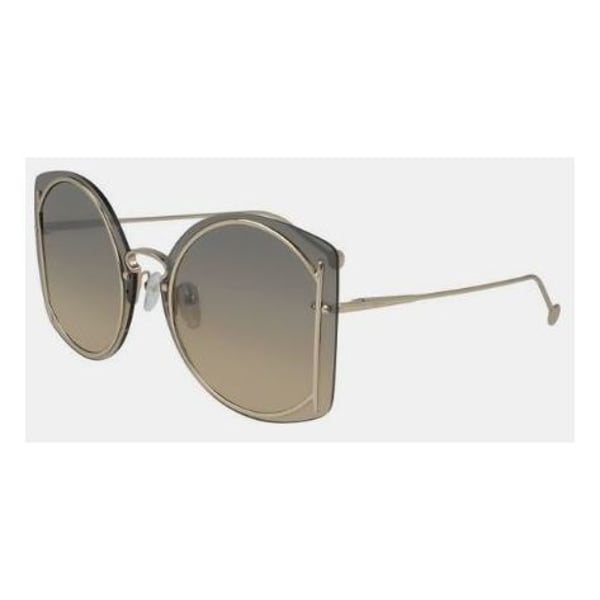 Salvatore Ferragamo FE-SF196S-704-66 Rectangle Gold Women Sunglasses