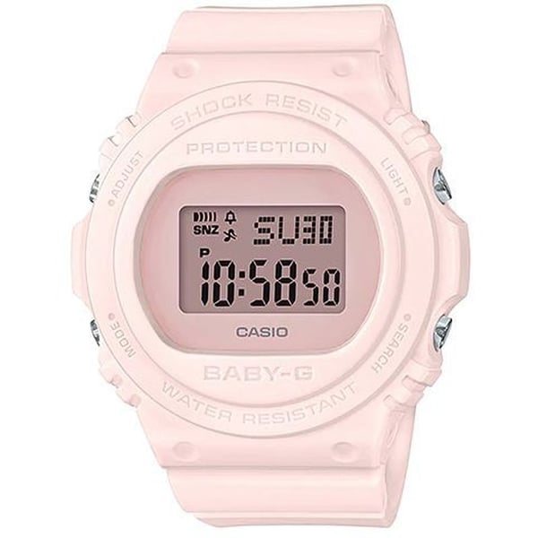 Casio BGD-570-4 Baby G Pink Resin Digital Watch Women