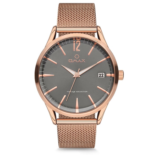 Omax Vintage Collection Rose Gold Mesh Analog Watch For Unisex VC06R98I Omax Vintage Collection Rose Gold Mesh Analog Watch For Unisex VC06R98I