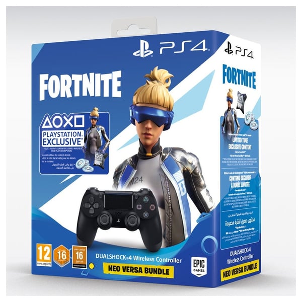 PS4 Dual Shock 4 Wireless Controller Black + Fornite Voucher PS4 Dual Shock 4 Wireless Controller Black + Fornite Voucher